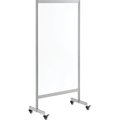 Global Industrial Clear Mobile Divider, Acrylic, 30W x 60H 695871